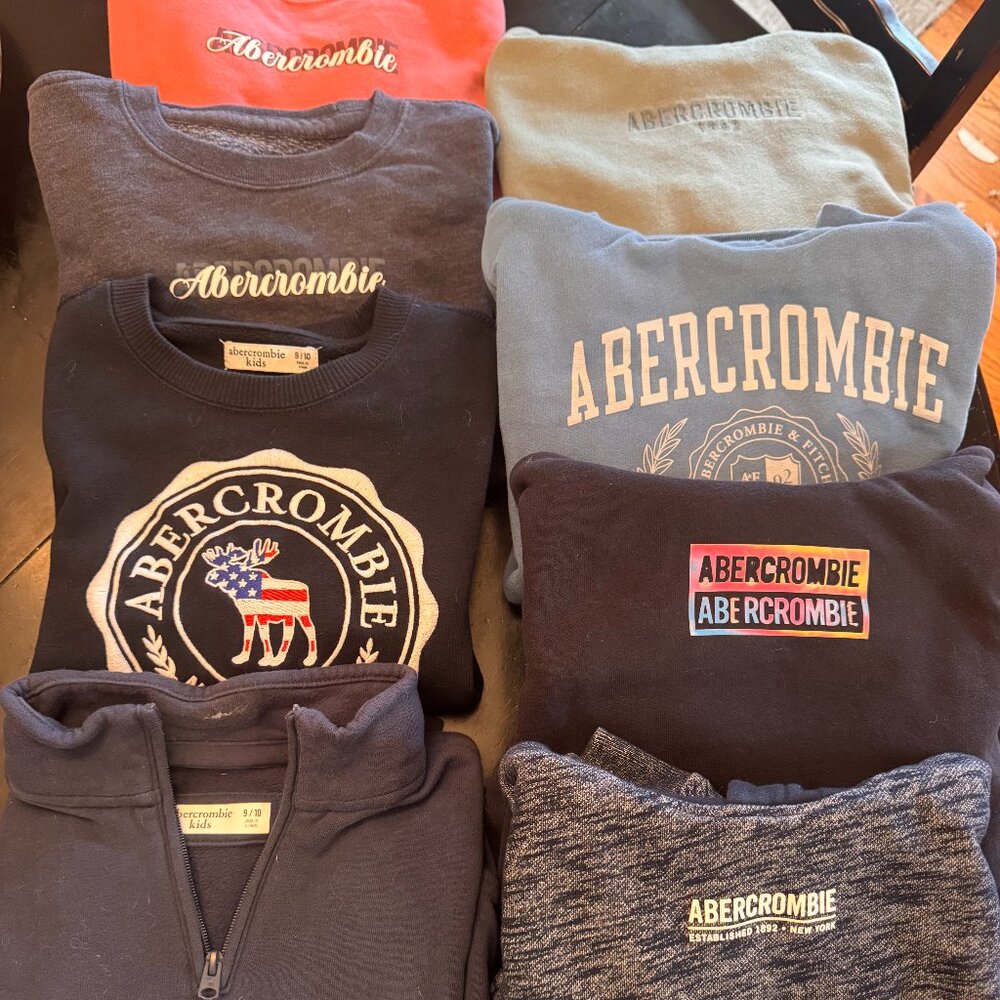 Boys 9/10 Abercrombie Sweatshirts/Hoodies (8)